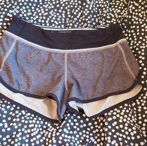 Lululemon Speed II Short 2.5" Grey and Black